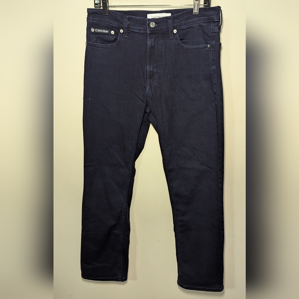 Calvin Klein Straight Leg Jeans Dark Wash Stretch Men's Size 32x30